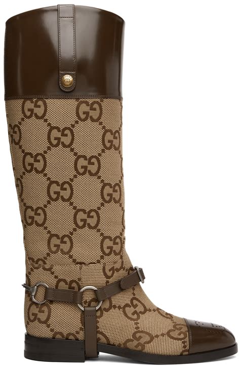 gucci knee-high boot with harness|Gucci snakeskin boots.